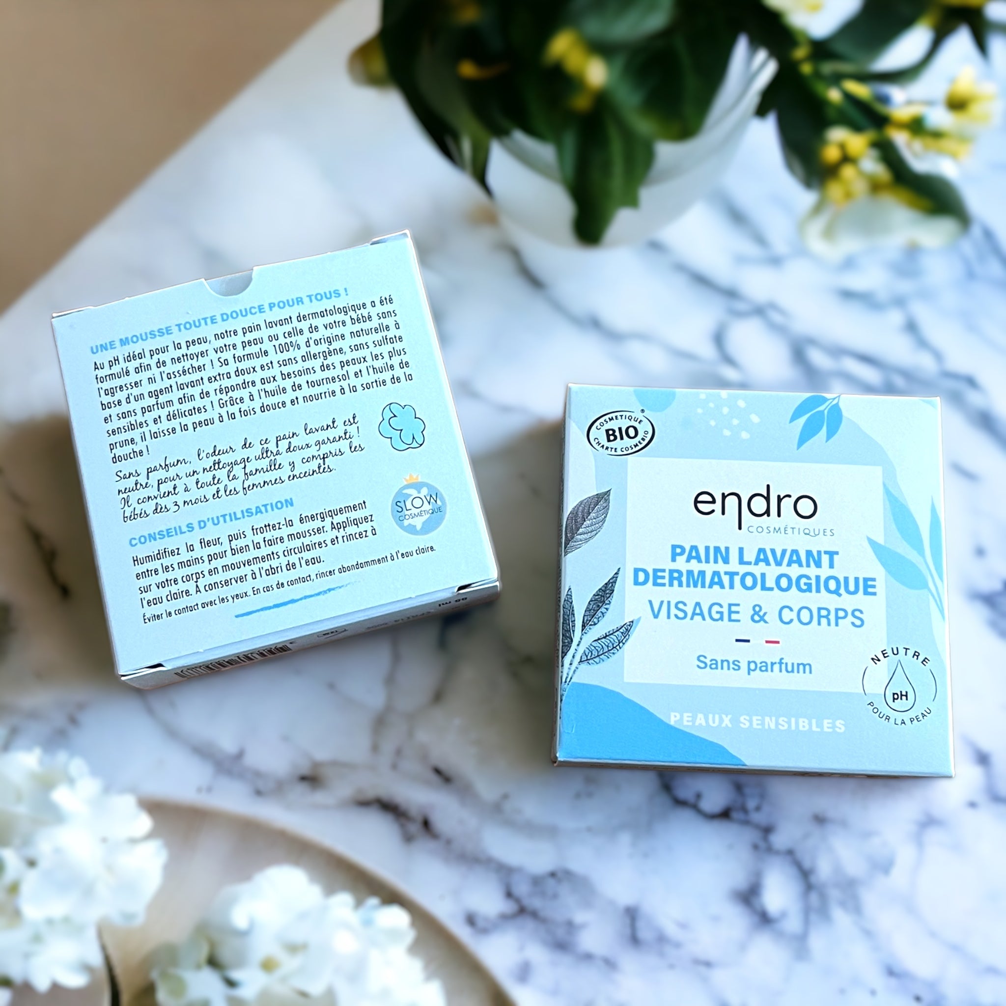 Pain lavant dermatologique PH neutre Endro