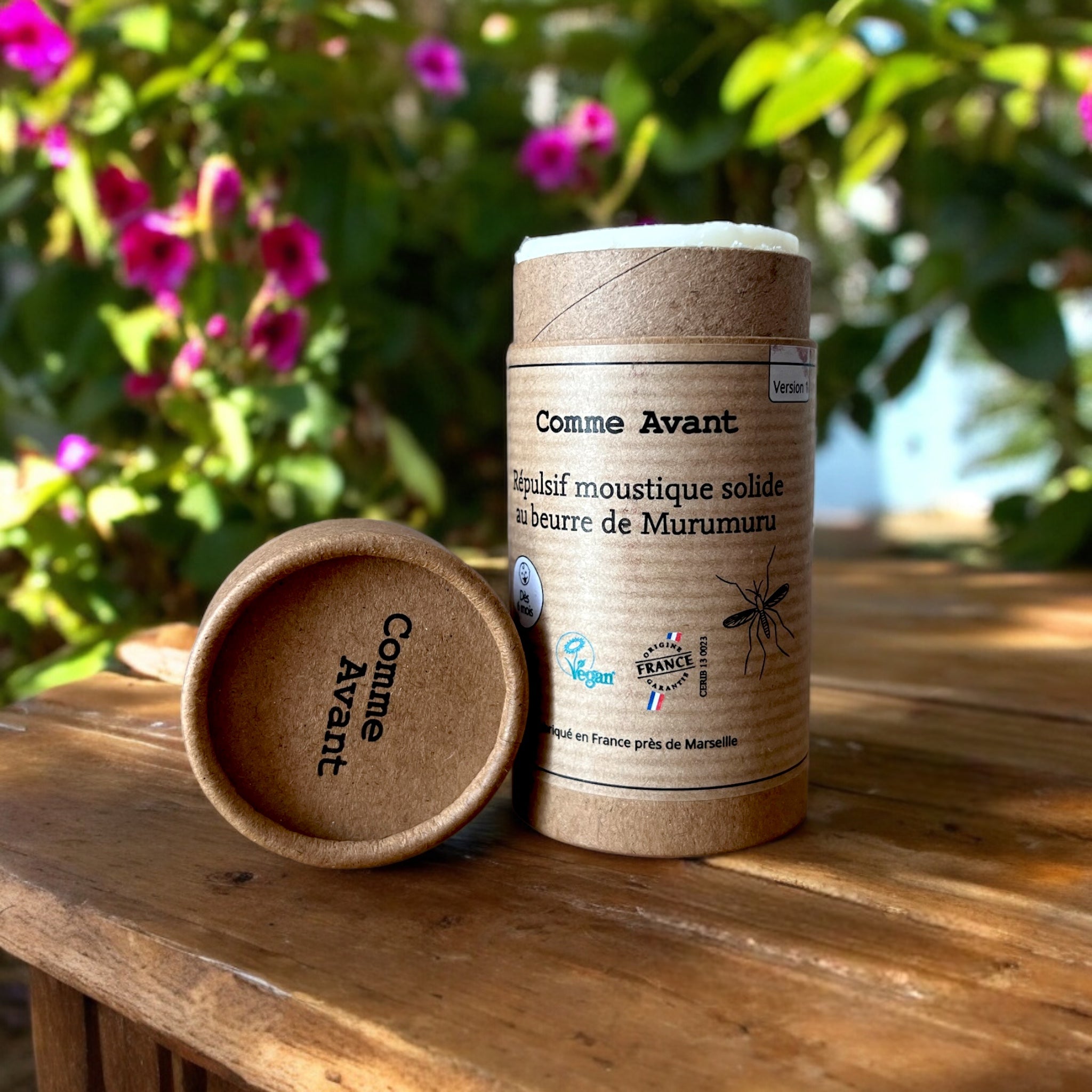 Répulsif anti-moustique solide Comme Avant