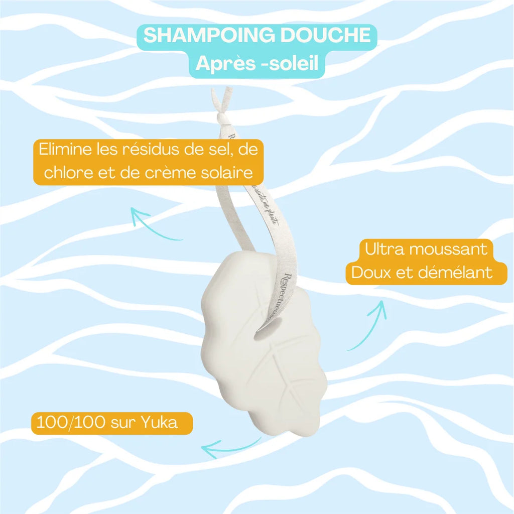 Shampoing Douche solide 2-en-1 Après-Soleil - Respectueuse
