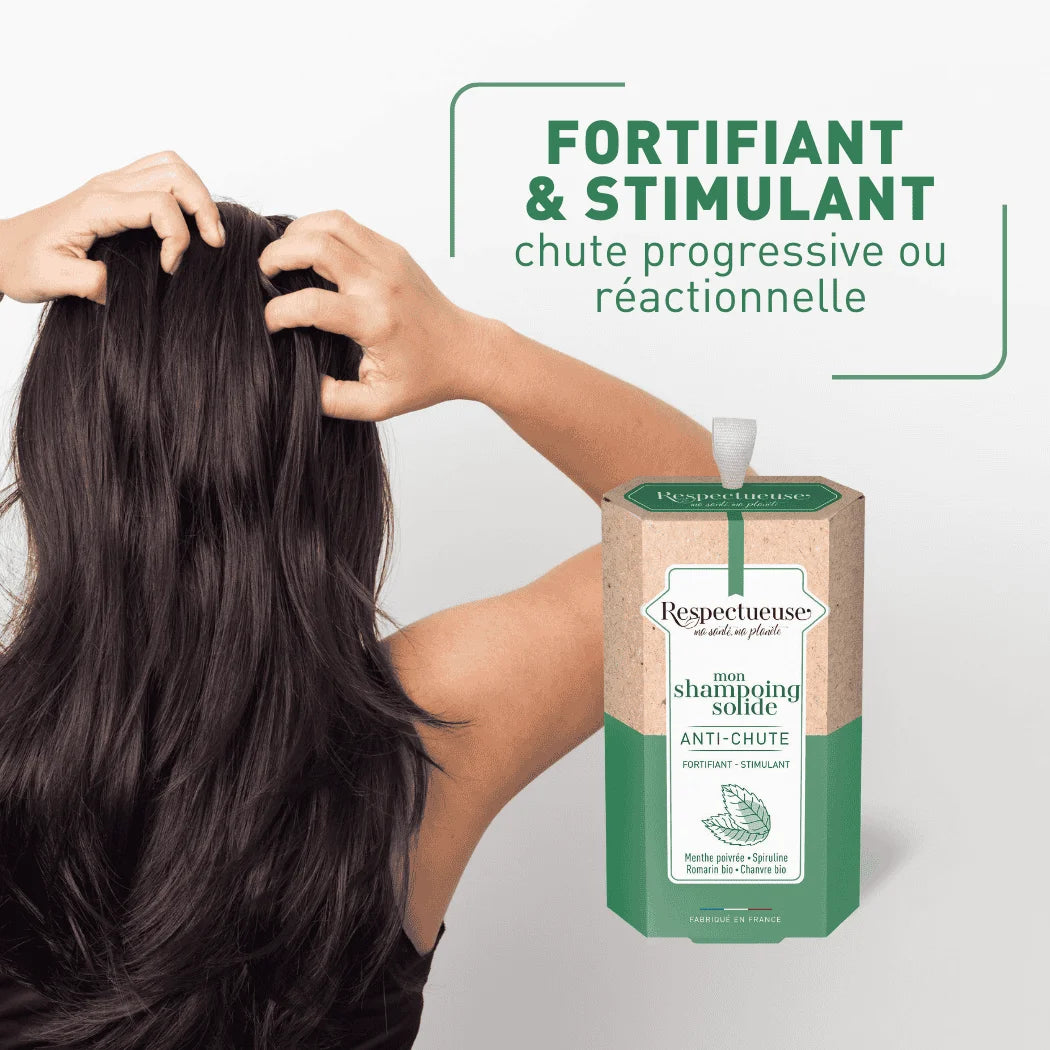 Shampoing solide anti-chute - Respectueuse