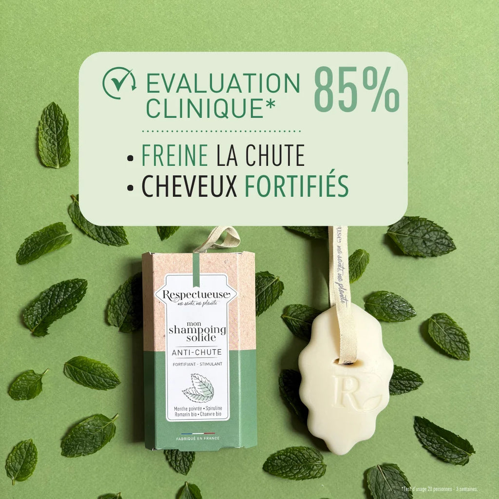 Shampoing solide anti-chute - Respectueuse
