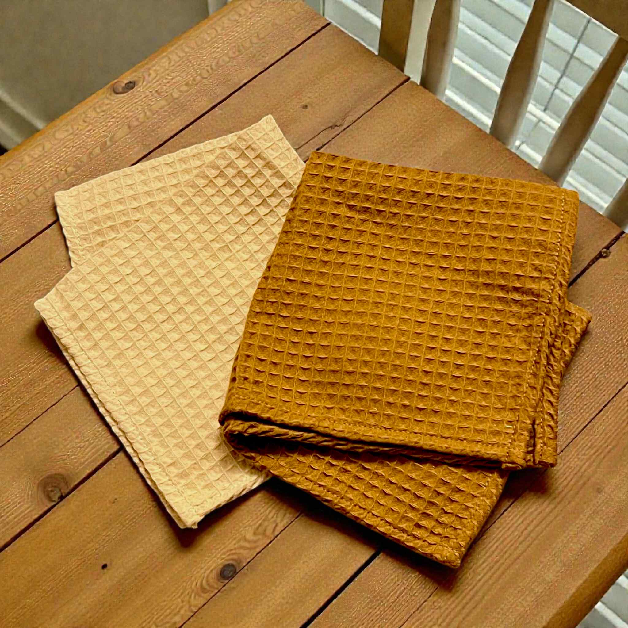 Chiffon de ménage en nid d'abeille - Zeste d'Évidence