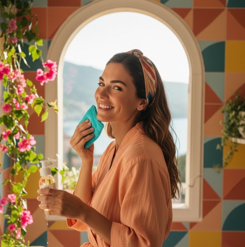 Coton démaquillant lavable double face micro - éponge - Zeste d'Évidence