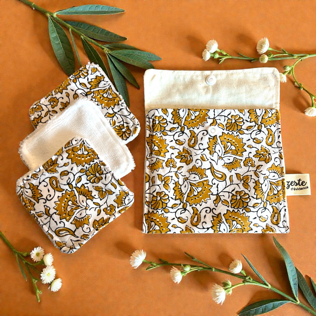 Cotons démaquillants réutilisables - Zeste d'Évidence