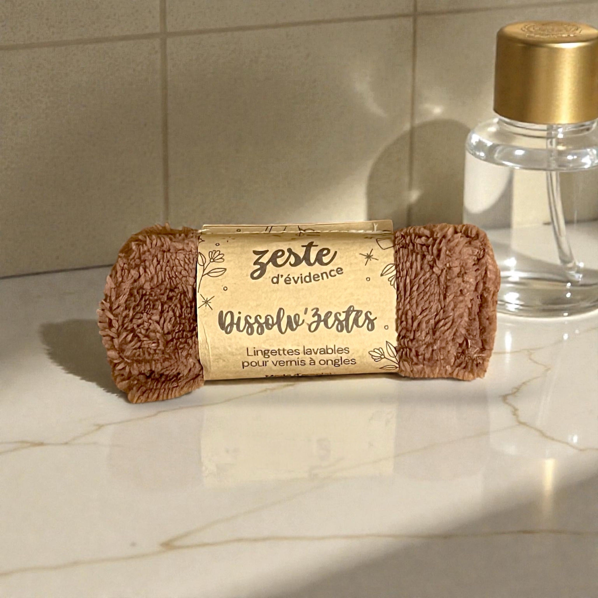 Dissolv'Zestes - Lingettes dissolvettes lavables pour le vernis - Zeste d'Évidence