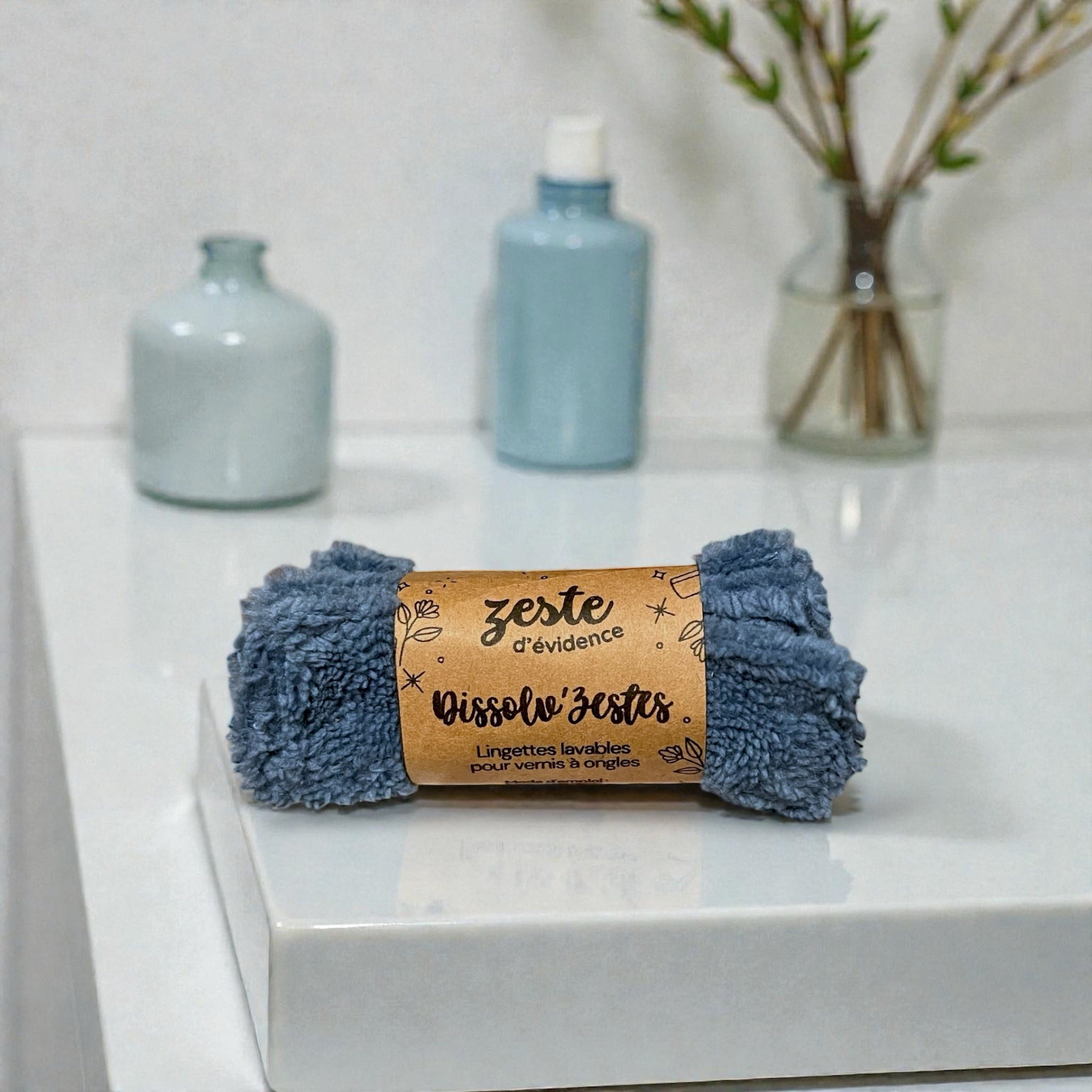 Dissolv'Zestes - Lingettes dissolvettes lavables pour le vernis - Zeste d'Évidence