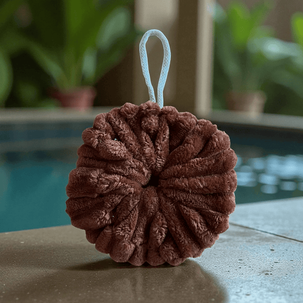 Fleur de douche lavable côtelée - Zeste d'Évidence