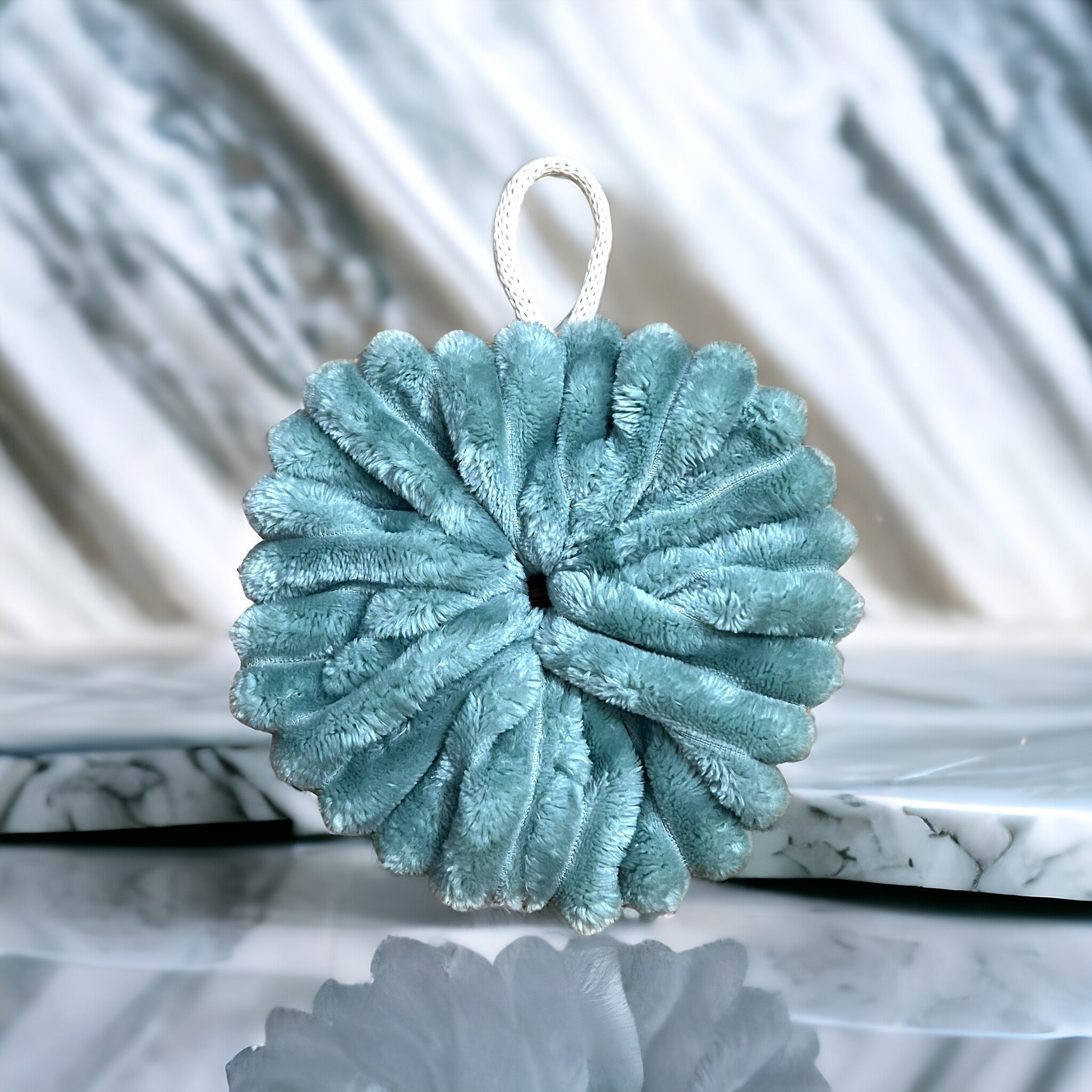 Fleur de douche lavable côtelée - Zeste d'Évidence