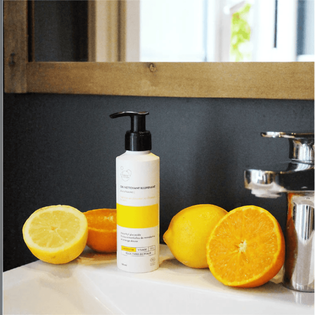 Gel nettoyant visage illuminant à la vitamine C - Clémence & Vivien - Zeste d'Évidence