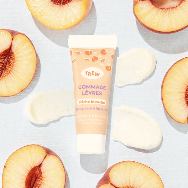 Gommage pour les lèvres Sugar Scrub à la Pêche - Trew Cosmetics - Zeste d'Évidence