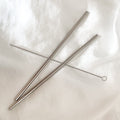 Lot de 2 pailles en inox droites - Zeste d'Évidence