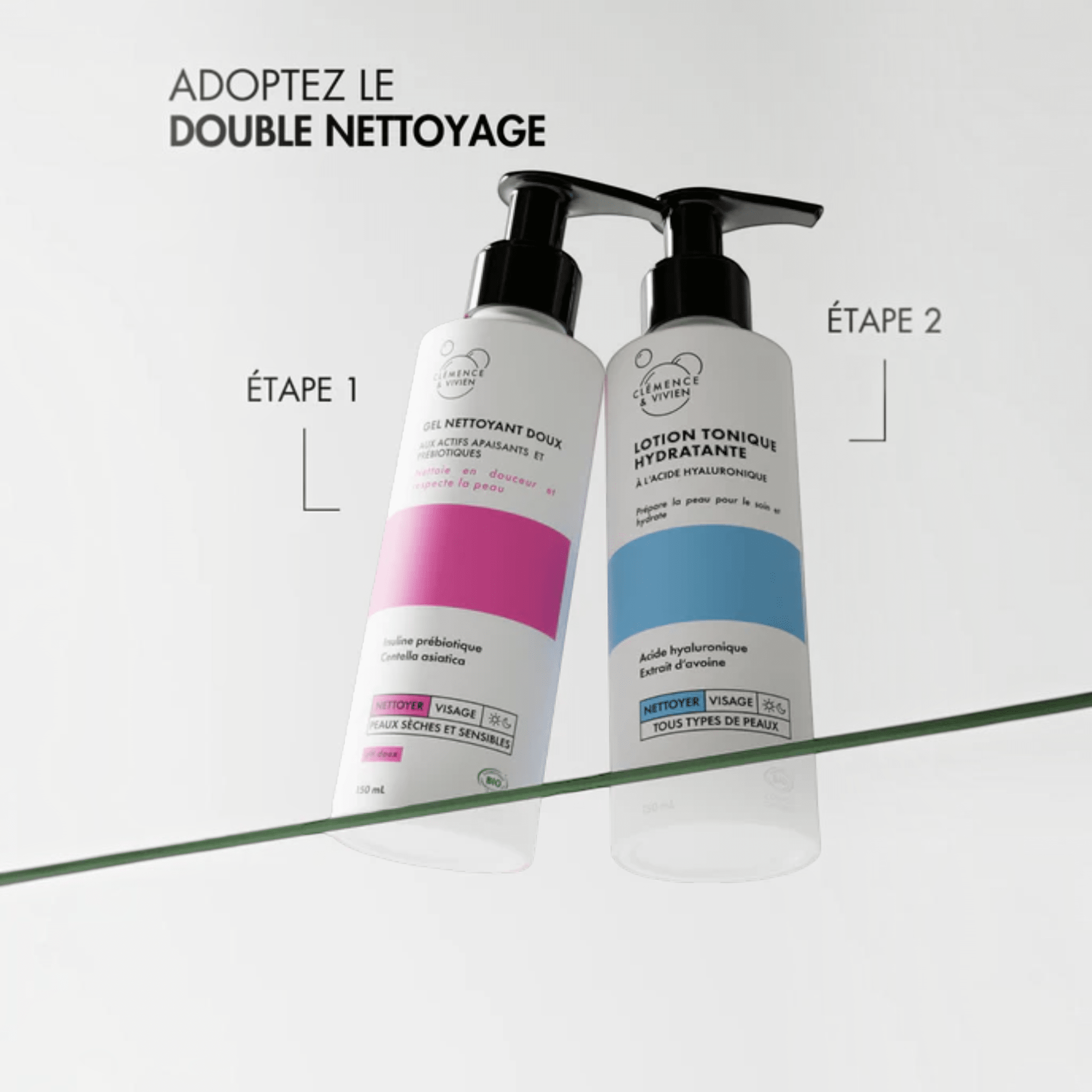 Lotion tonique hydratante - Clémence & Vivien - Zeste d'Évidence