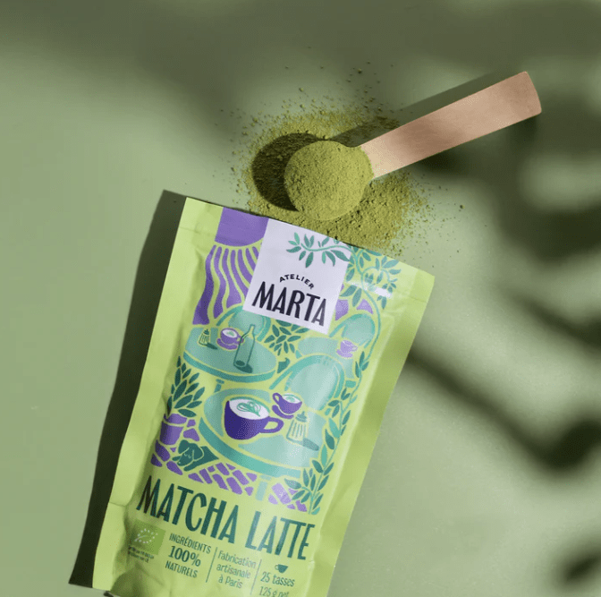 Matcha Latte Bio - Atelier Marta - Zeste d'Évidence