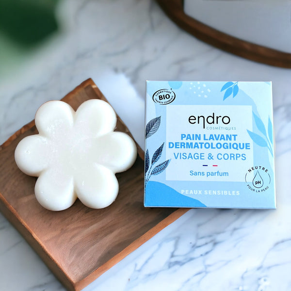 Pain lavant dermatologique PH neutre Endro - Zeste d'Évidence