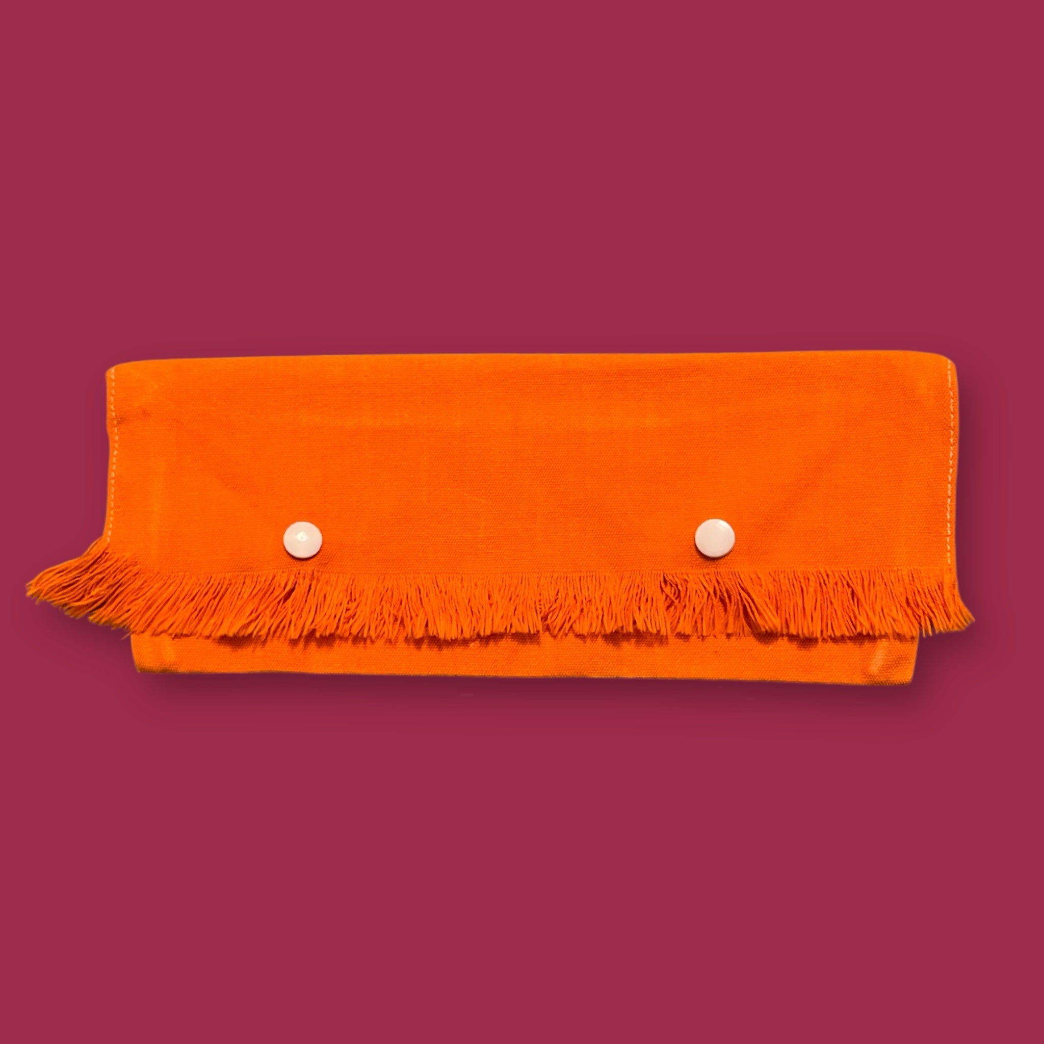 Pochette de rangement en tissu upcyclé