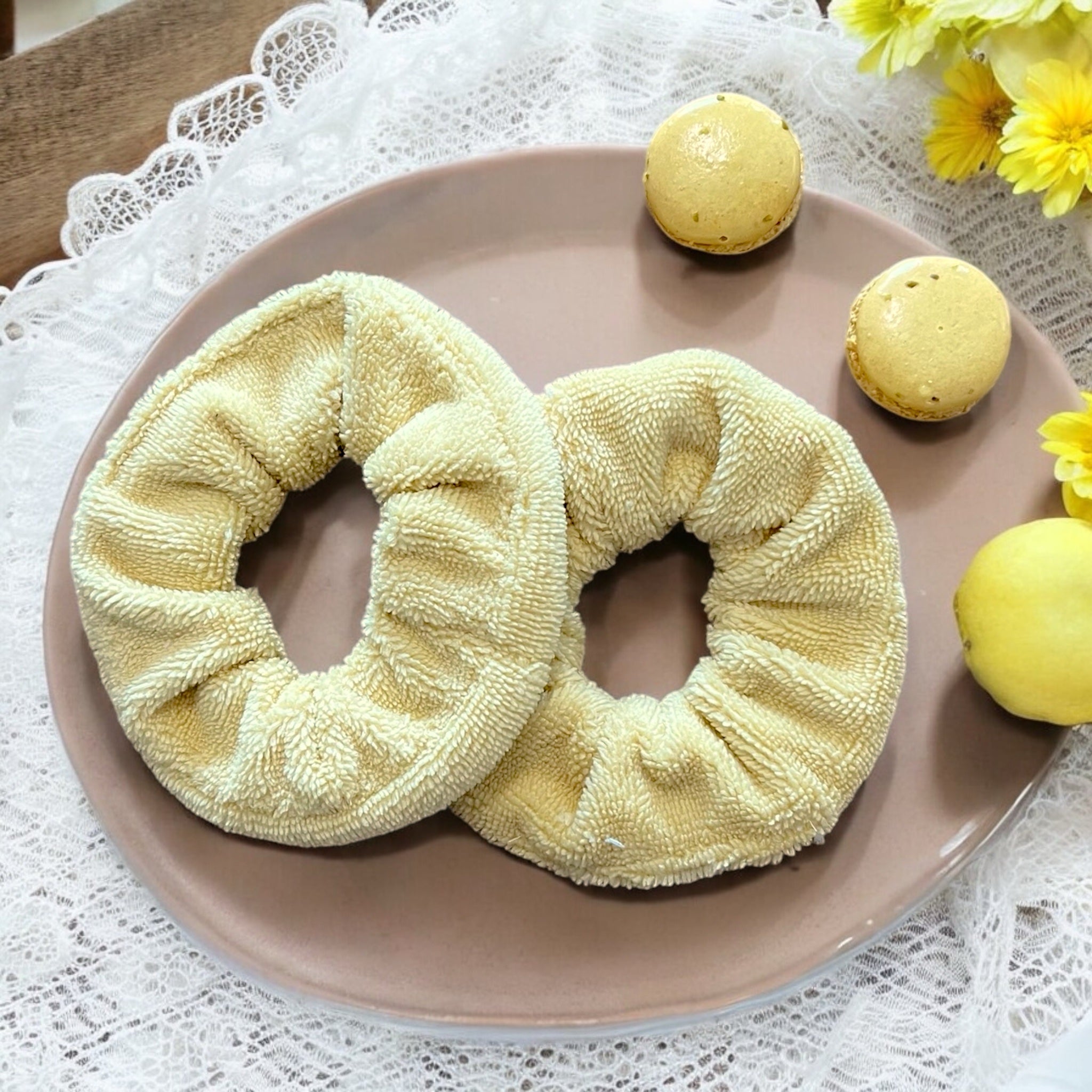 Manchettes poignets absorbantes pour routine de soin