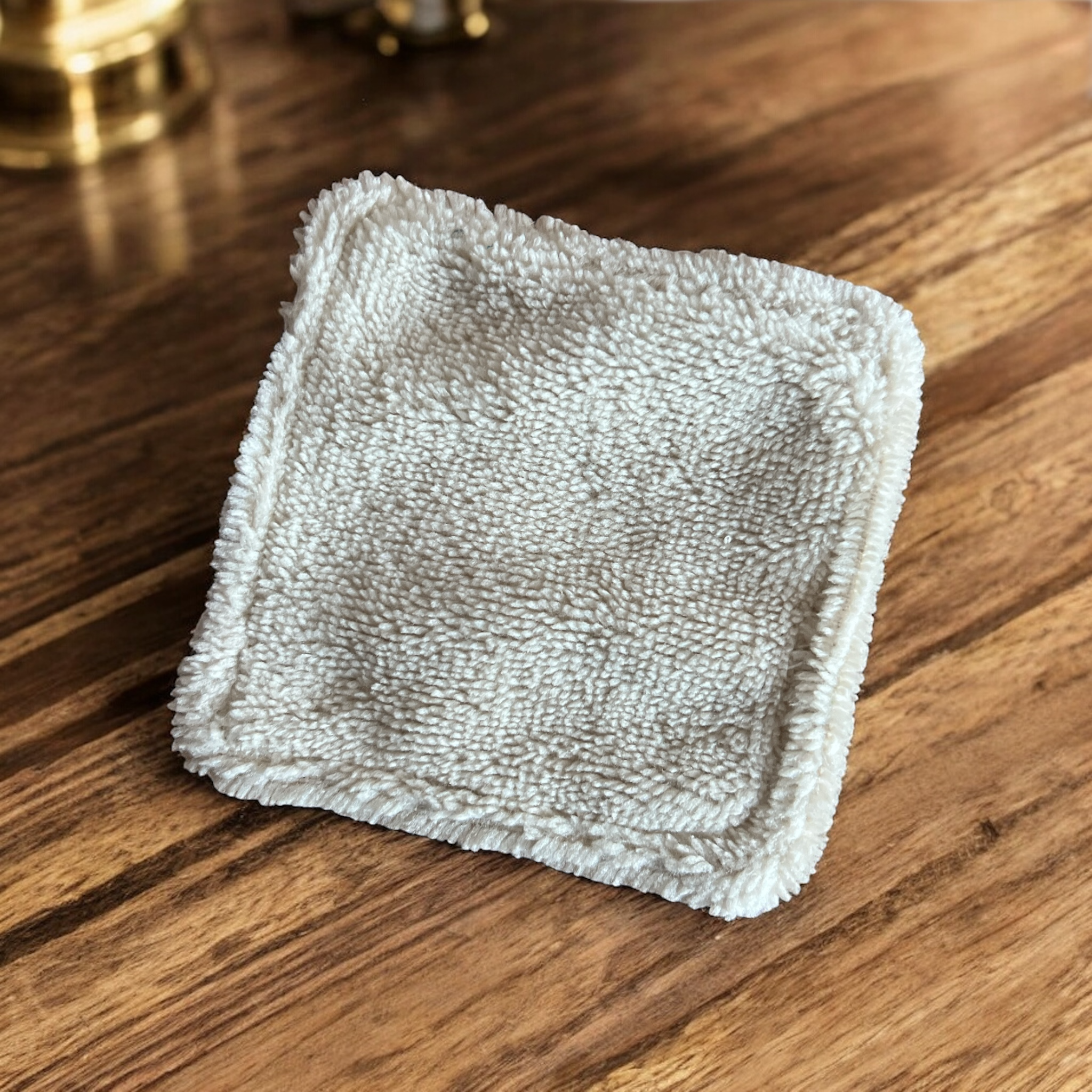 Coton démaquillant lavable double face micro-éponge