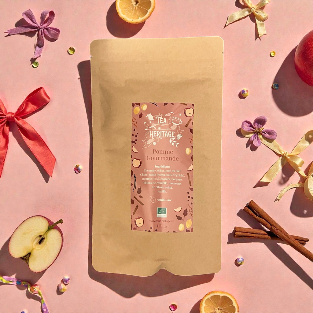 Thé Noir Bio Pomme Gourmande 100g Tea Héritage