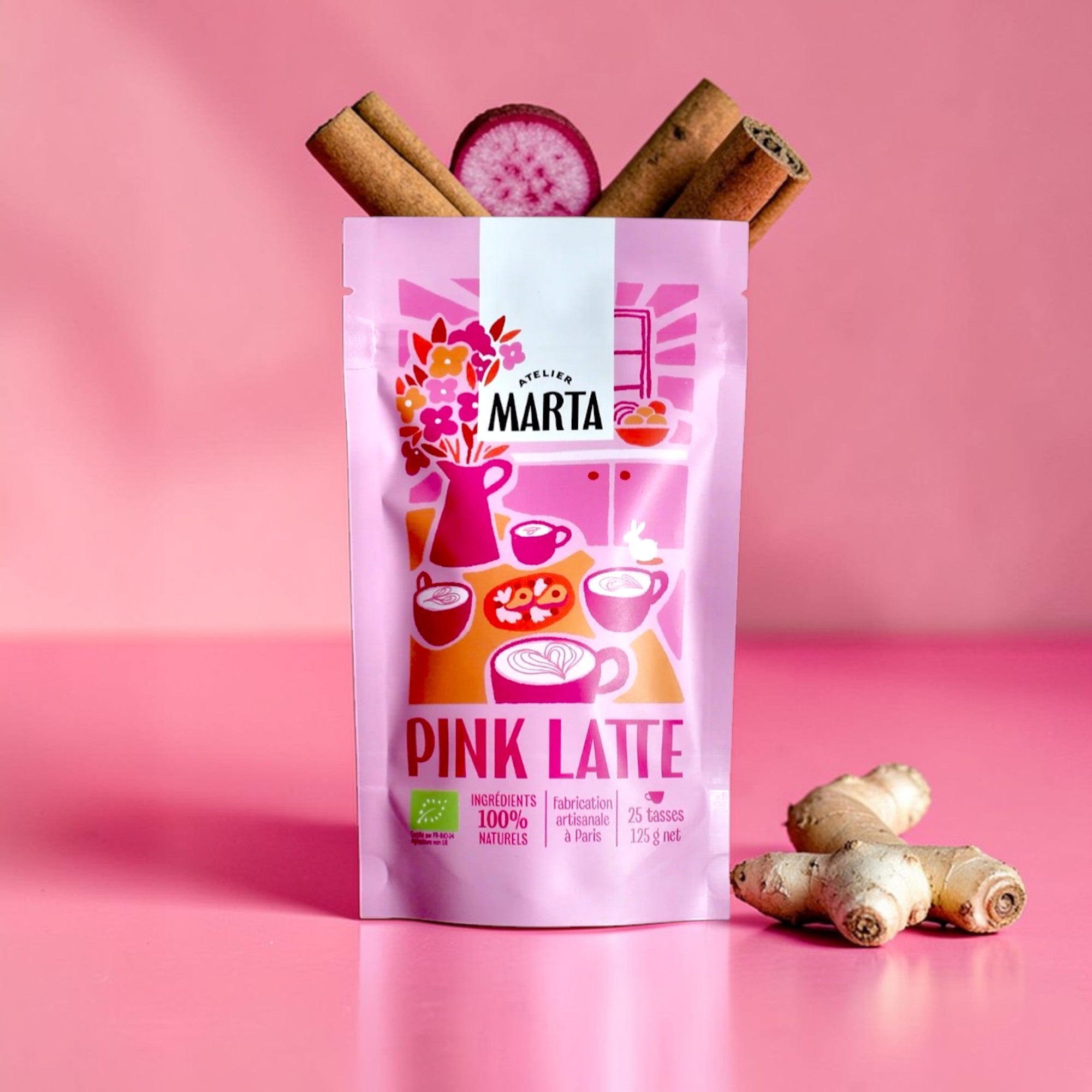Pink Latte - Atelier Marta - Zeste d'Évidence