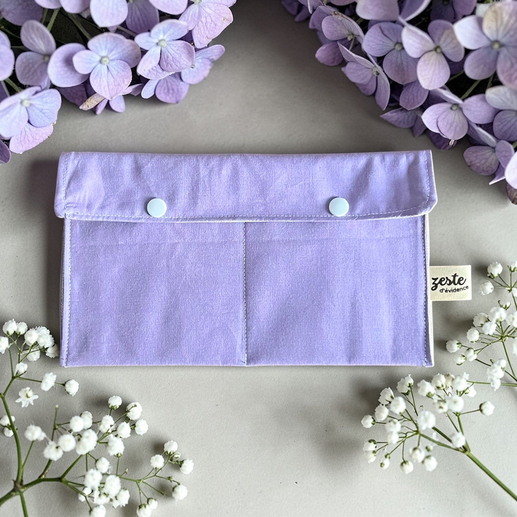 Pochette à cosmétiques solides double compartiment - Zeste d'Évidence