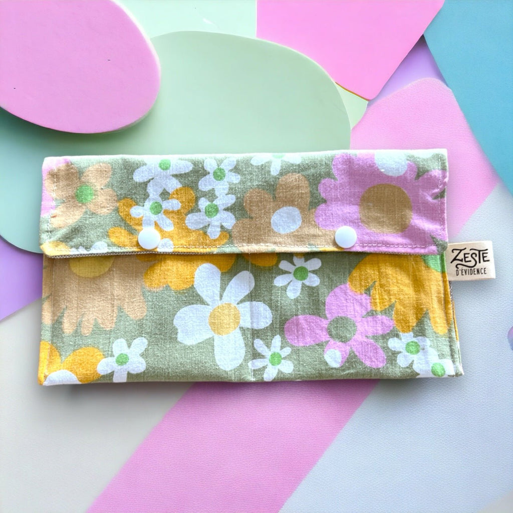 Pochette à cosmétiques solides double compartiment - Zeste d'Évidence