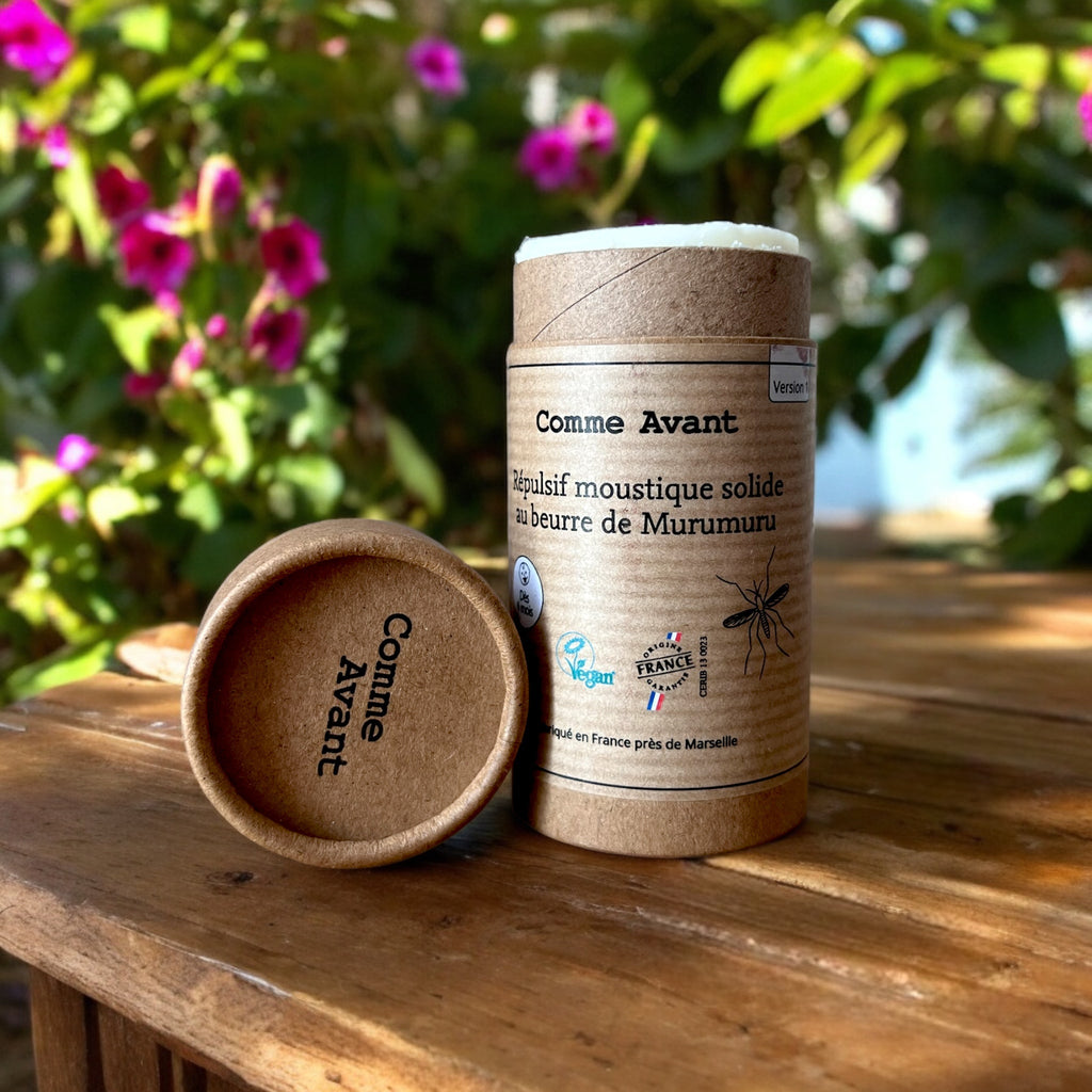 Répulsif anti - moustique naturel solide Comme Avant - Zeste d'Évidence