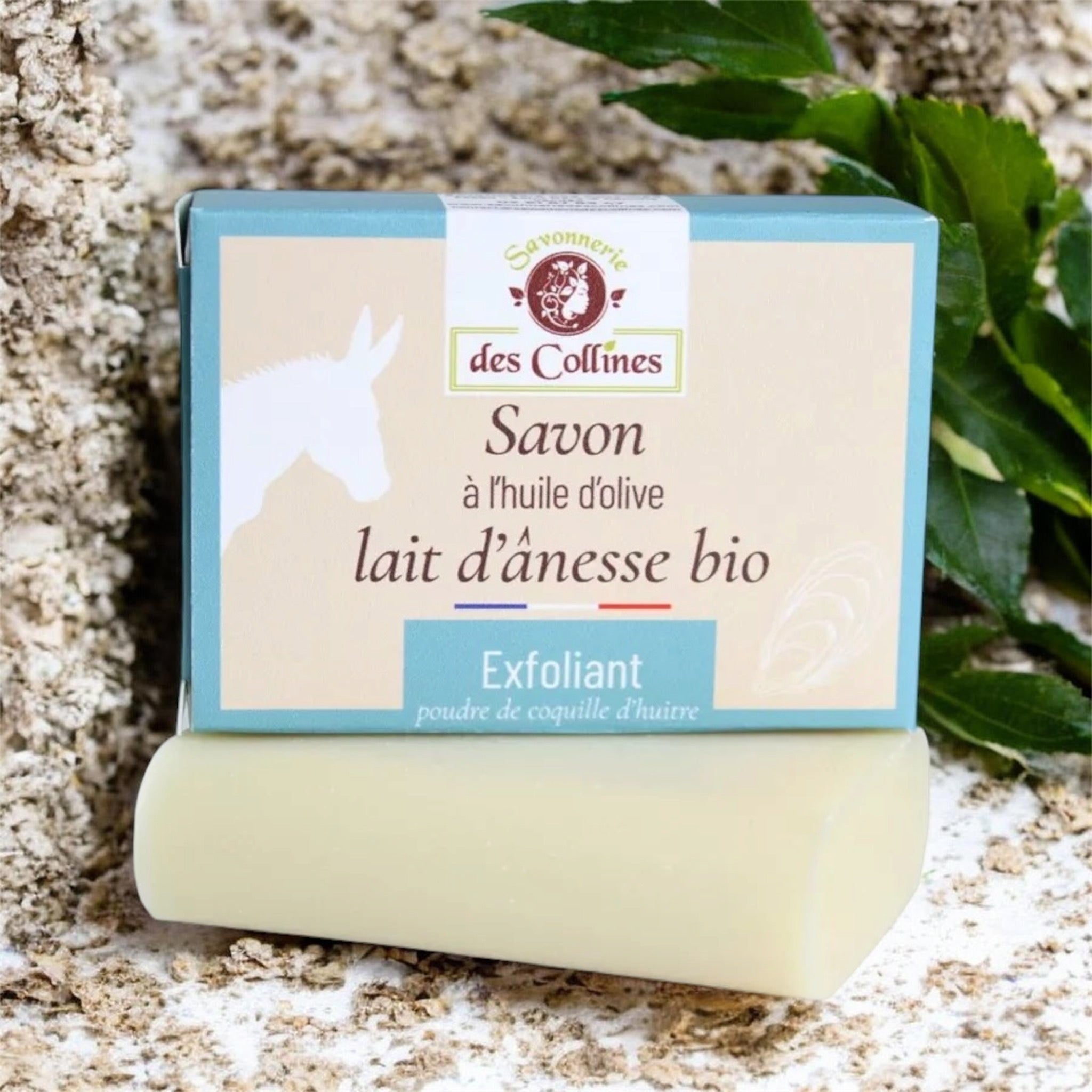 Savon exfoliant au lait d’ânesse & poudre de coquille d’huître - Zeste d'Évidence