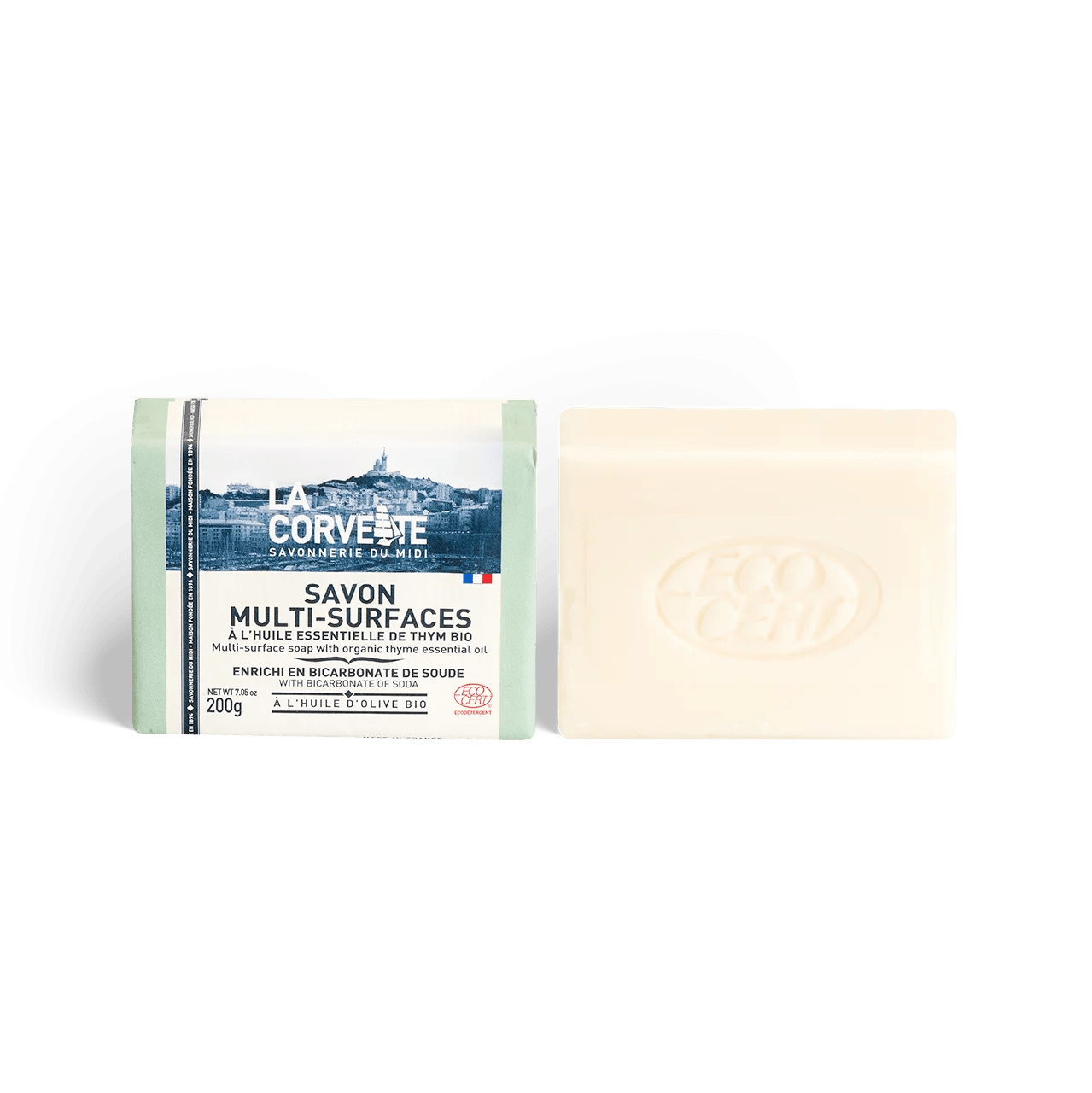 Savon Multi - Surfaces au Thym – La Corvette – 200 g - Zeste d'Évidence