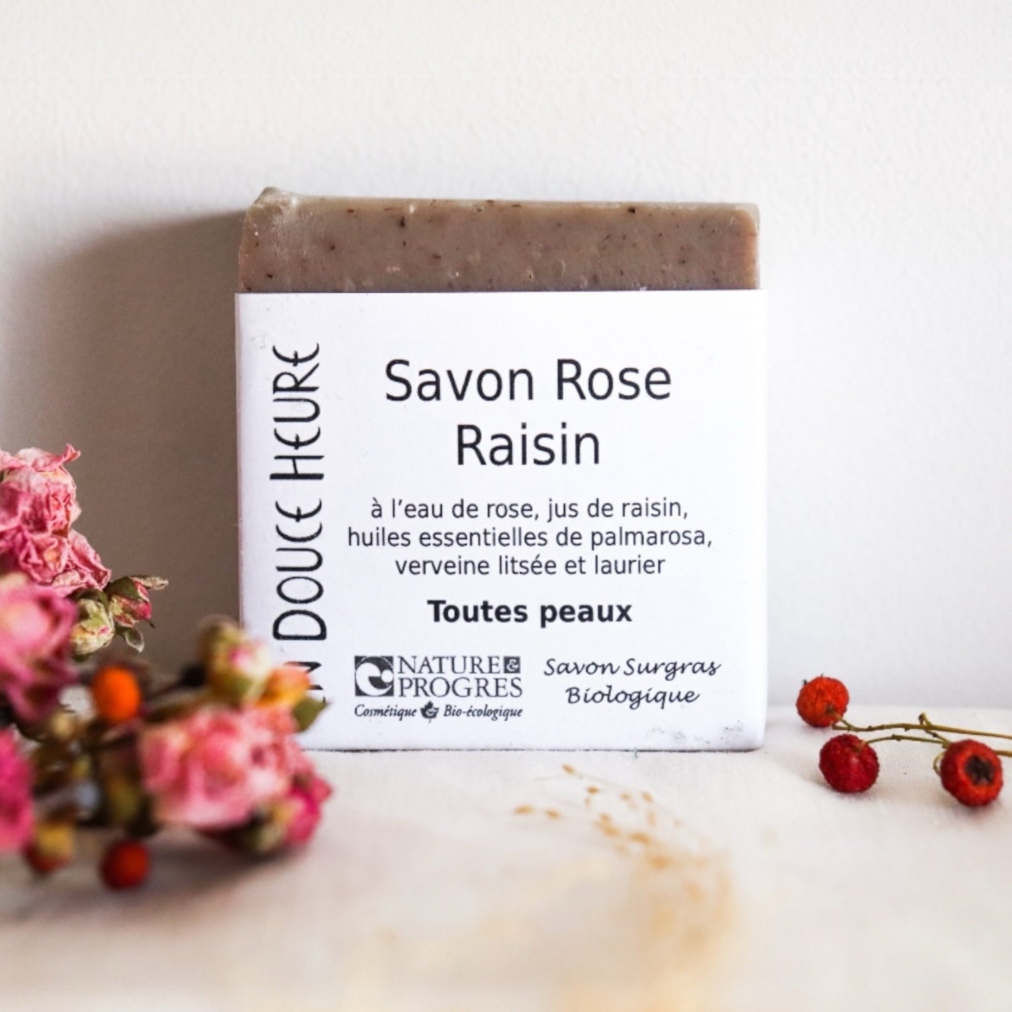 Savon Rose Raisin - Zeste d'Évidence