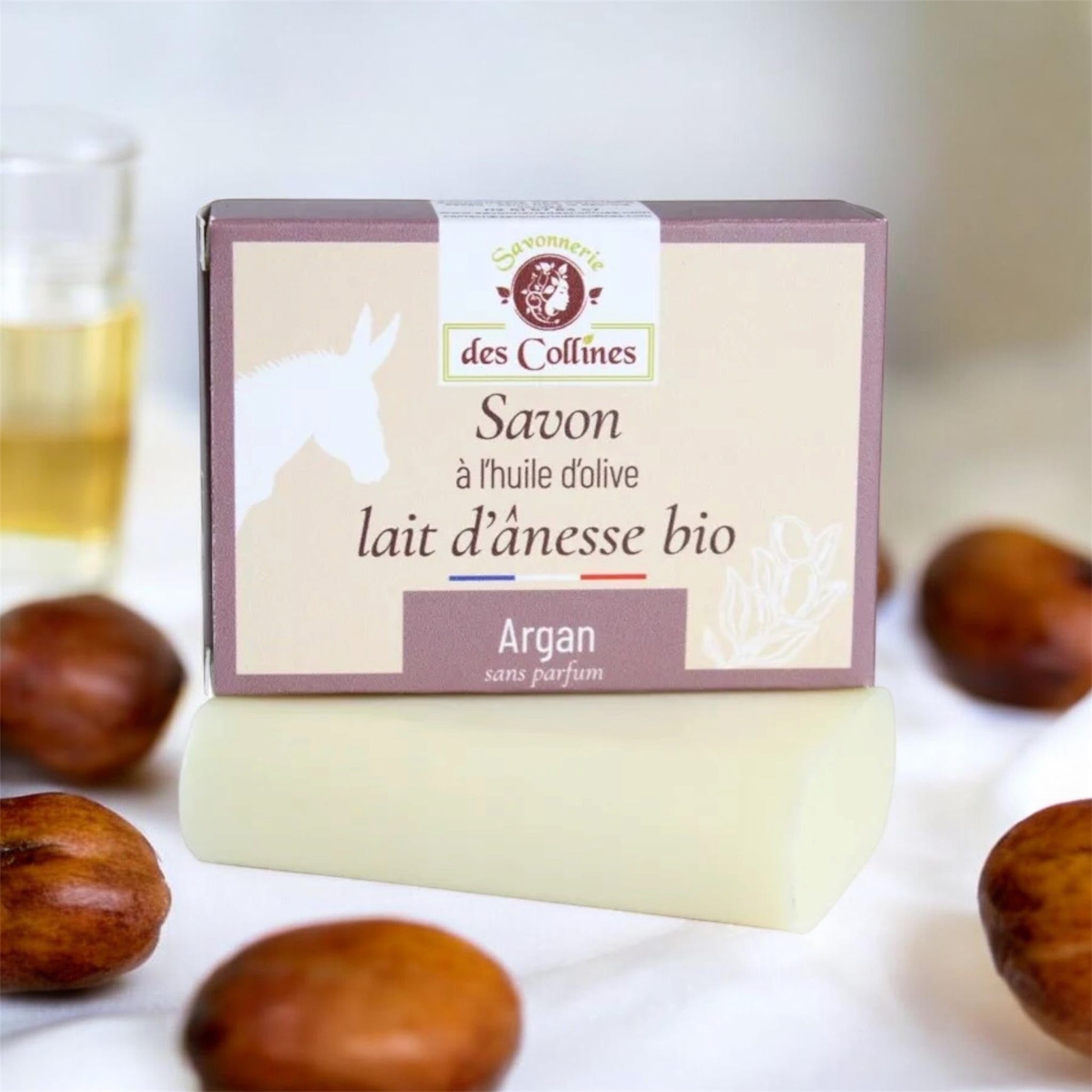 Savon solide au lait d'ânesse - Savonnerie des Collines - Zeste d'Évidence