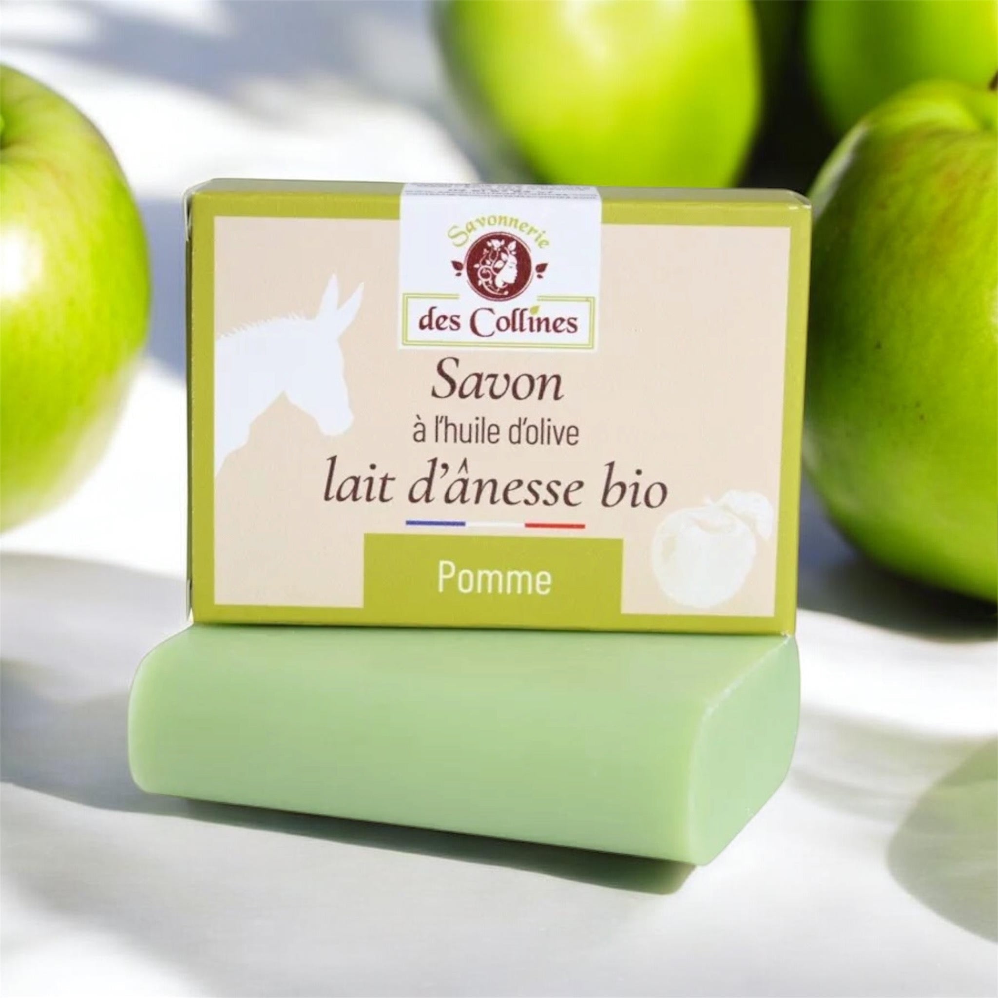 Savon solide au lait d'ânesse - Savonnerie des Collines - Zeste d'Évidence