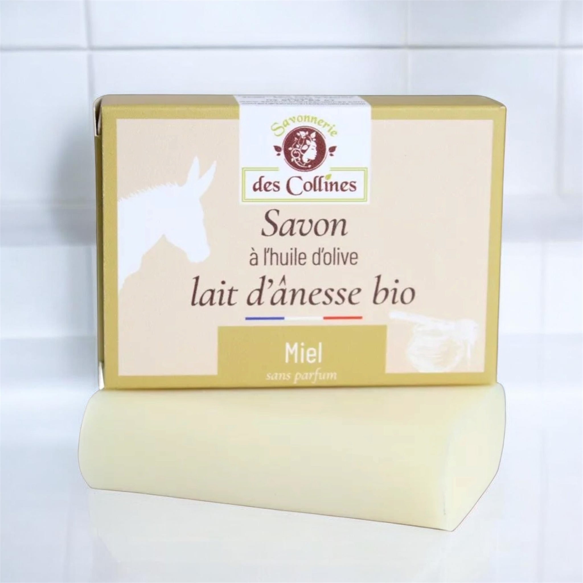 Savon solide au lait d'ânesse - Savonnerie des Collines - Zeste d'Évidence