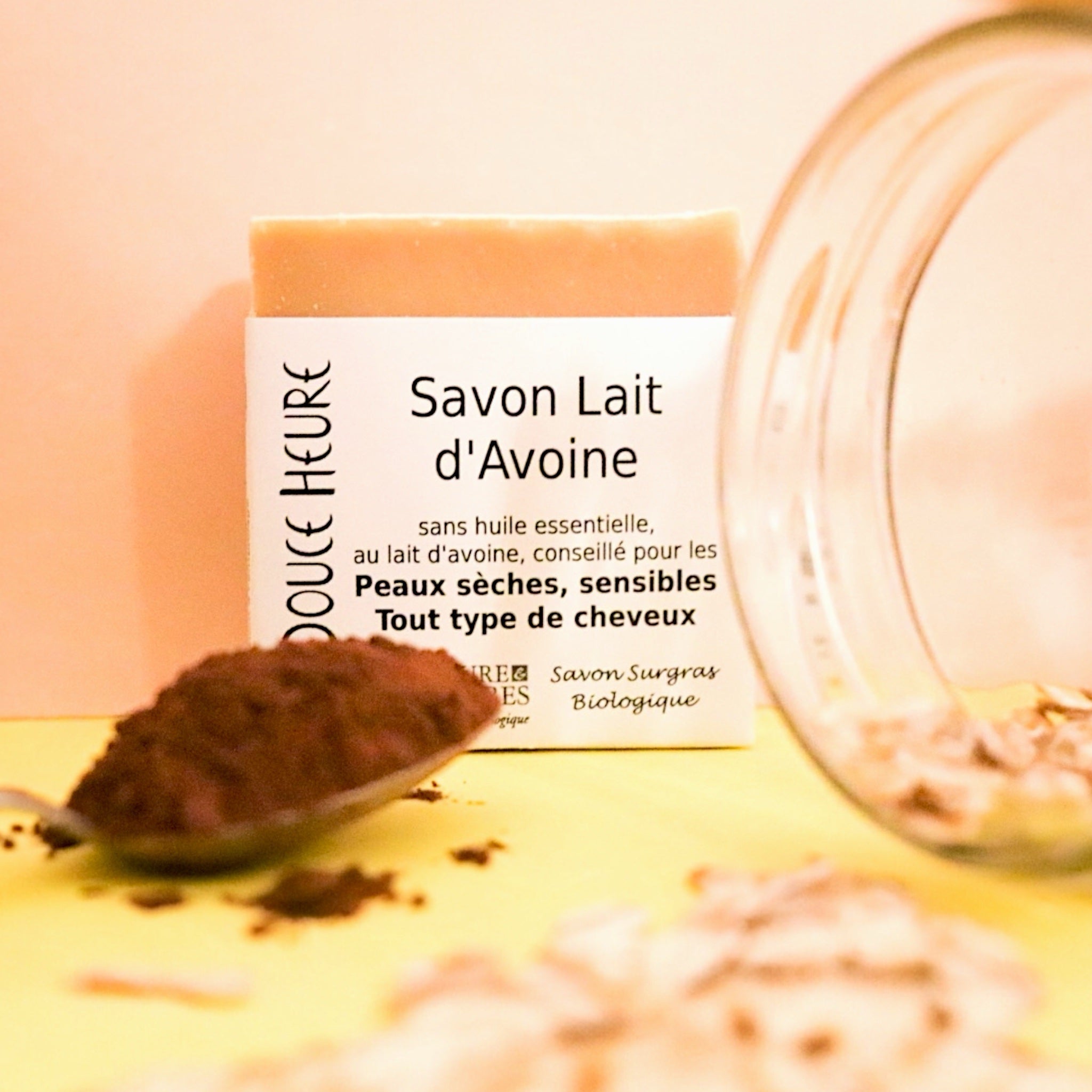Savon solide au Lait d'Avoine - Zeste d'Évidence