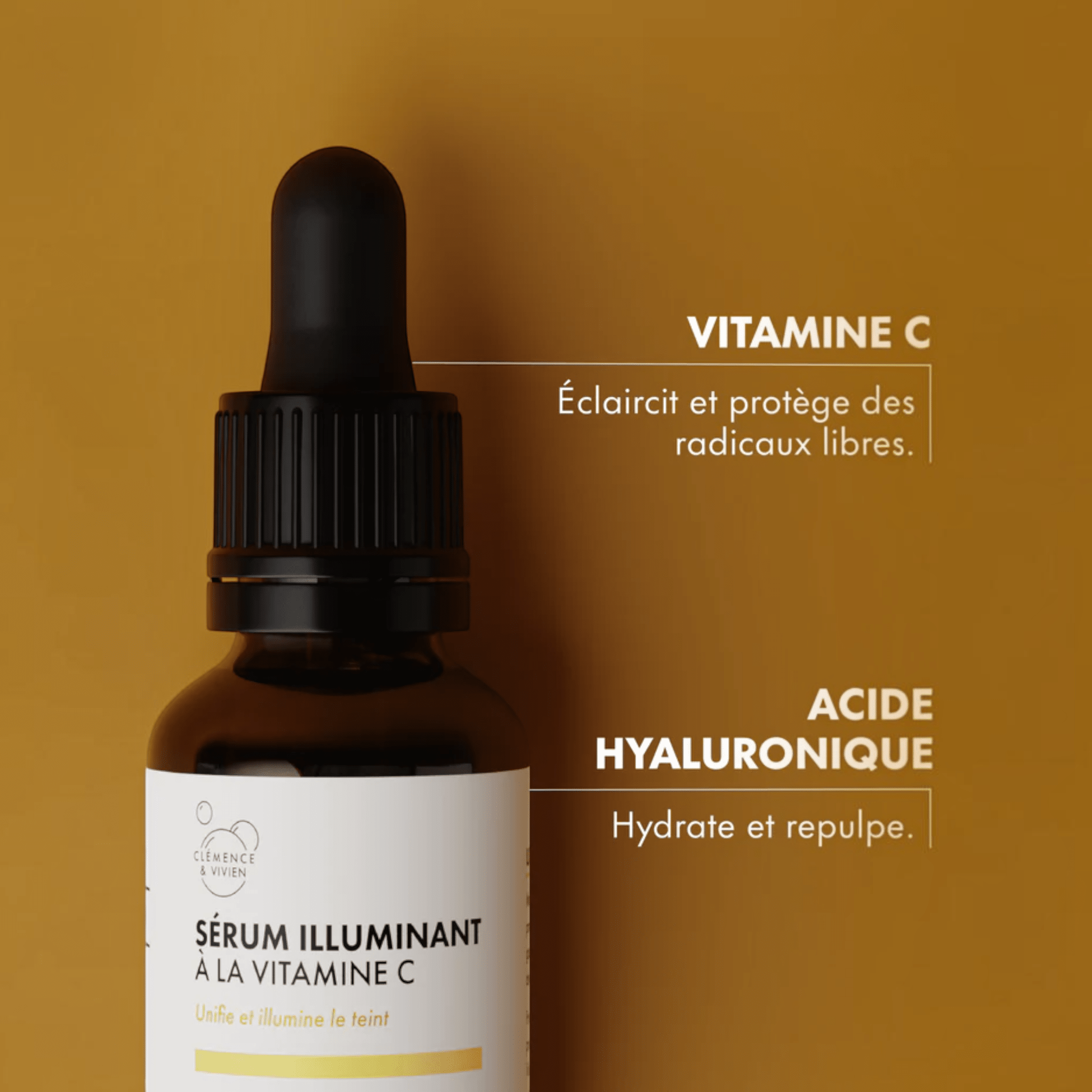 Sérum illuminant à la Vitamine C - Clémence & Vivien - Zeste d'Évidence