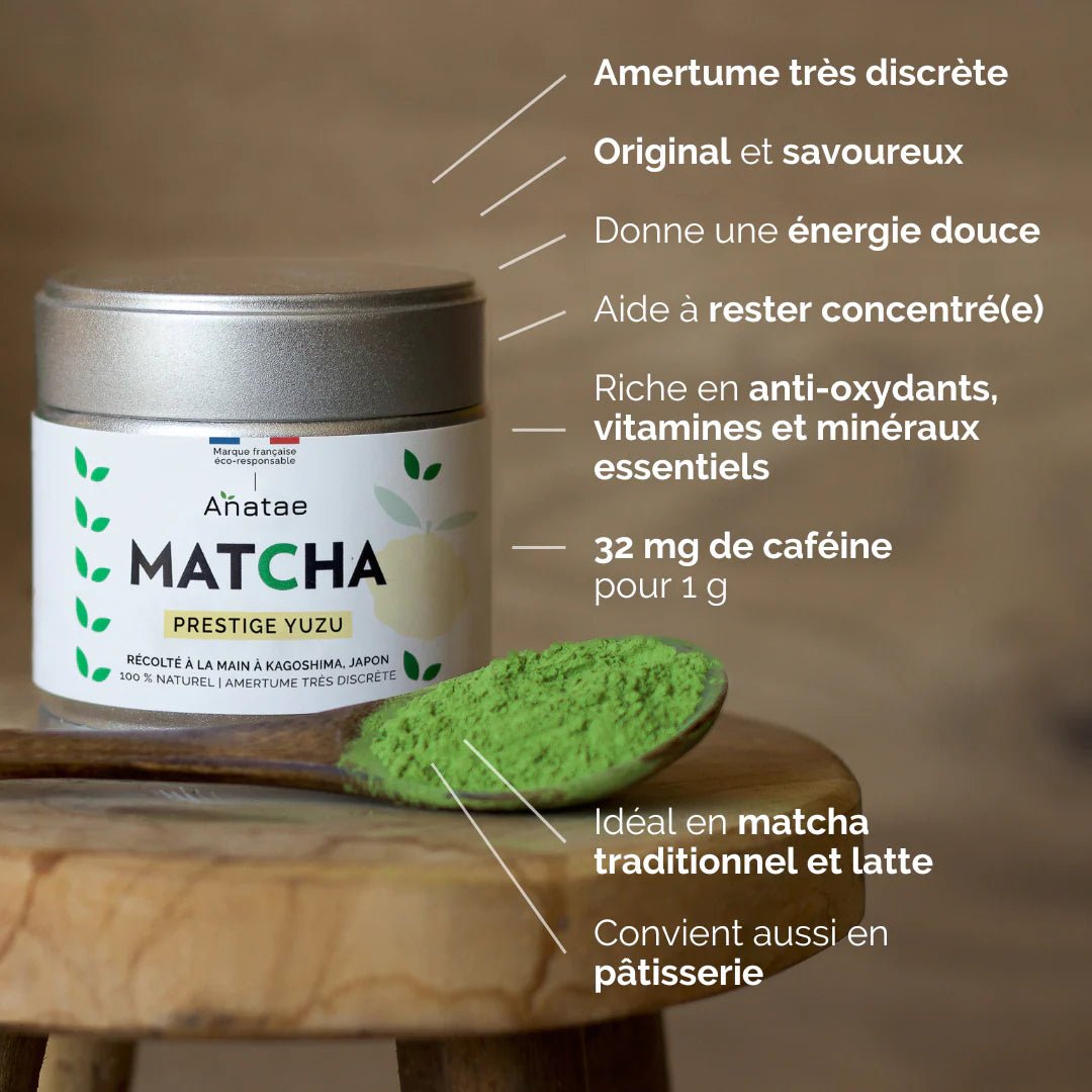 Thé Matcha Prestige au Yuzu Bio - Anatae - Zeste d'Évidence