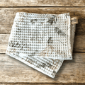 Torchon Essuie-Mains Coton Naturel en Nid d’Abeille