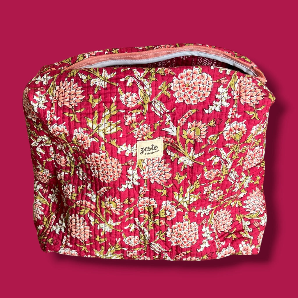 Trousse de toilette matelassée Zeste d’Évidence - Zeste d'Évidence