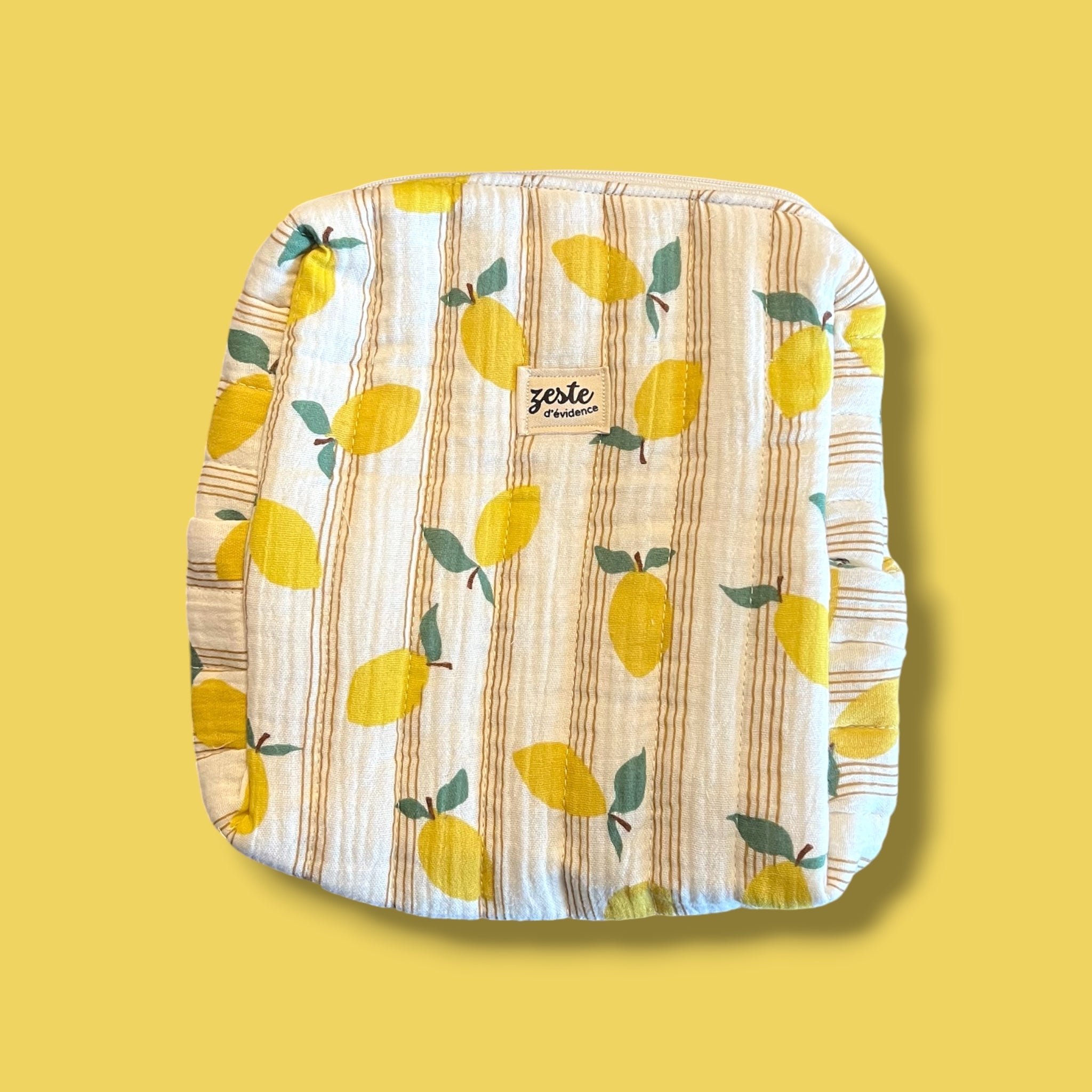 Trousse de toilette matelassée Zeste d’Évidence - Zeste d'Évidence