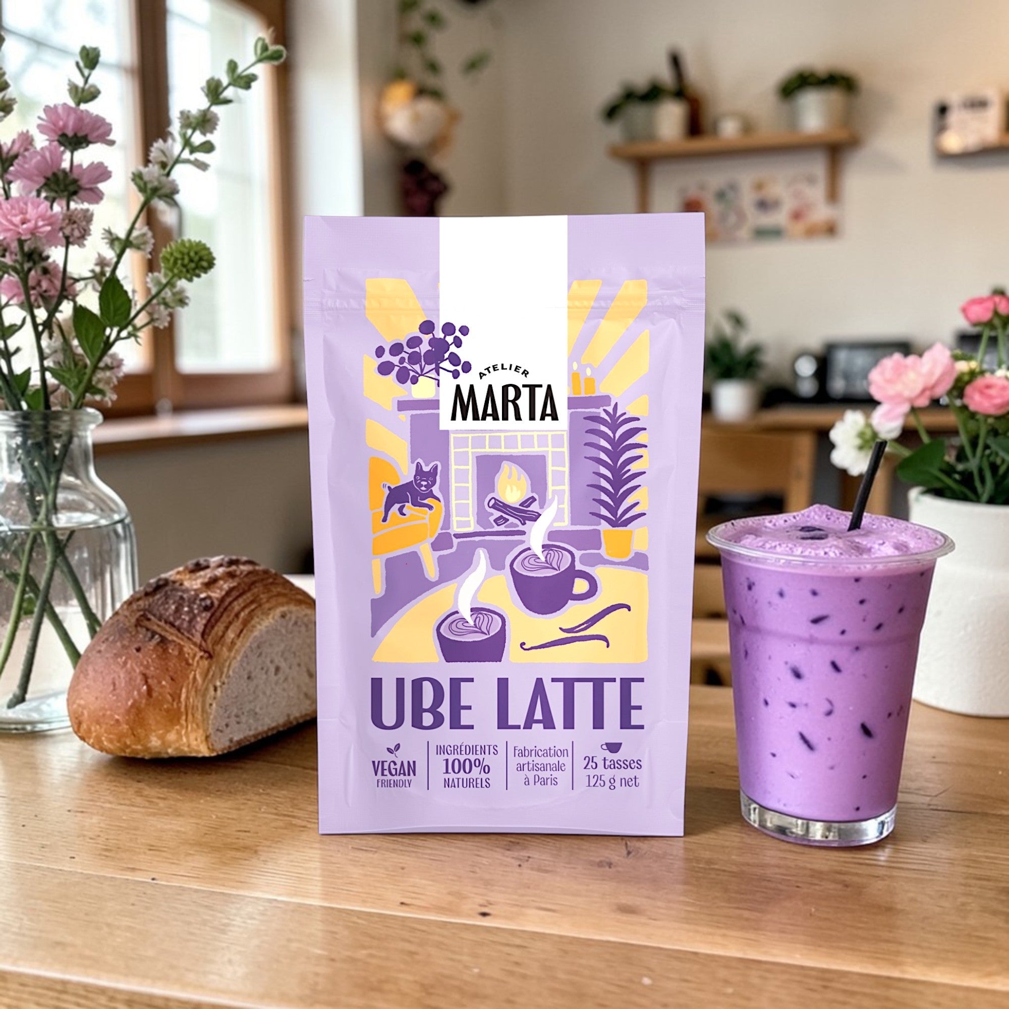 Ube Latte - Atelier Marta - Zeste d'Évidence